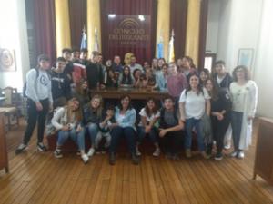 Alumnos del Colegio Nacional visitaron el Concejo Deliberante